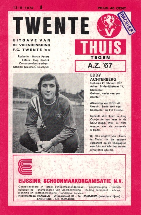 AZ Programma 13-aug-1972 Twente uit